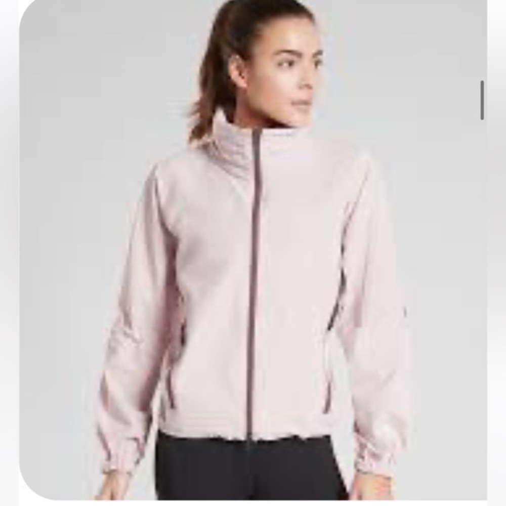 Set - Athleta Stay fly windbreaker hoodie and pants, size L